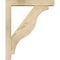 Ekena Millwork Funston Block Rough Sawn Bracket w/ Offset Brace, Douglas Fir, 4"W x 18"D x 22"H BKT0402X18X22FST05RDF - alternate 4